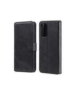 HuHa Case Cover For OPPO Reno5 5G / Reno5 4G / Find X3 Lite Classic Calf Texture PU + TPU Horizontal Flip Leather Case with Holder & Card Slots & Wallet Black 