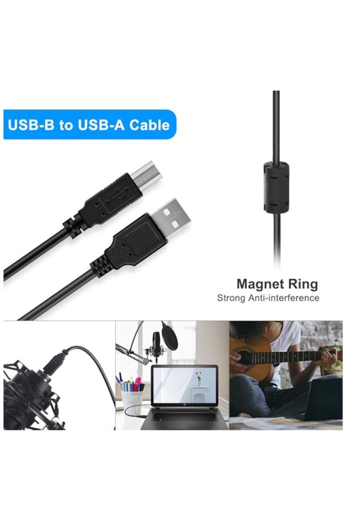 Arabest Microphone Kit, USB Condenser Microphone Kit, Professional Computer Mic, 192kHz 24bit Studio Cardioid Mic, with Boom Arm, Shock Mount, Pop Filter, Adjustable Stand for Streaming, Podcast, PC (Black) - Image 5