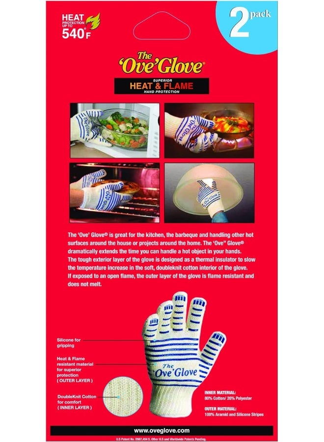 Generic Ove Glove The Oven Glove Mitts - Superior Heat And Flame Hand Protection - 3 Pack - Image 1