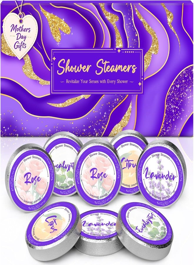 Futricy 8 Pcs Shower Steamers Aromatherapy: Birthday Gifts for Women Friends Sister, Mothers Day Gifts for Mom Grandma Wife Her Teen, Teacher Appreciation Gifts, Self Care with Natural Essential Oils - Image 1