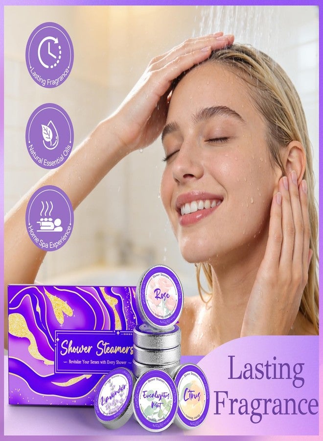 Futricy 8 Pcs Shower Steamers Aromatherapy: Birthday Gifts for Women Friends Sister, Mothers Day Gifts for Mom Grandma Wife Her Teen, Teacher Appreciation Gifts, Self Care with Natural Essential Oils - Image 4
