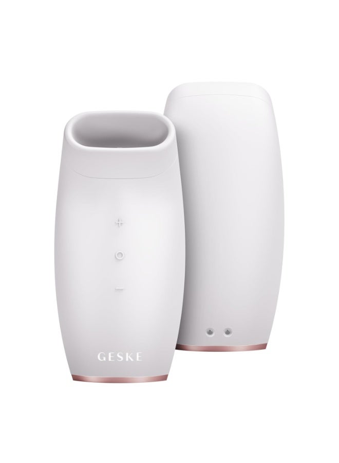 GESKE SmartAppGuided™ Lip Volumiser & Booster 6 in 1 Quick Lip Plumper Lip Booster Fuller Lips Lip Filler & Lip Enhancer Automatic Magnification Lip Volume Selfie,White - Image 2