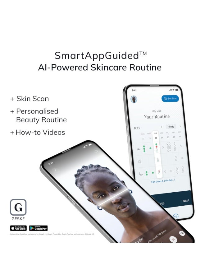 GESKE SmartAppGuided™ Lip Volumiser & Booster 6 in 1 Quick Lip Plumper Lip Booster Fuller Lips Lip Filler & Lip Enhancer Automatic Magnification Lip Volume Selfie,White - Image 3