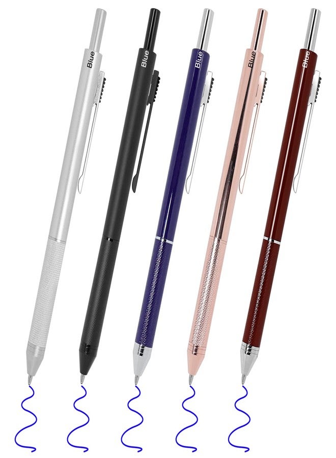 YOUMI Multicolor pen 4 in 1 Multifunction Pen with Metal Cased 0.5mm Mechanical Pencil Red Ballpoint Pen Blue BallpointPen and Black Ballpoint Pen Gift for Journaling (Rose gold) - Image 2
