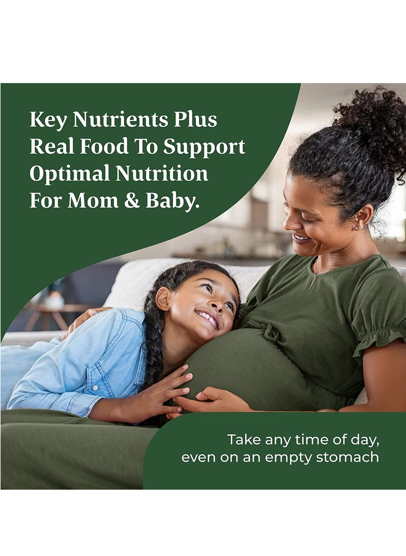 MegaFood Baby & Me 2 Prenatal Multi - Doctor Formulated With Methylated Falate & Choline to help support Babys brain delelopment Dietary Supplement 60 Tablets / 30 Servings  - Image 4
