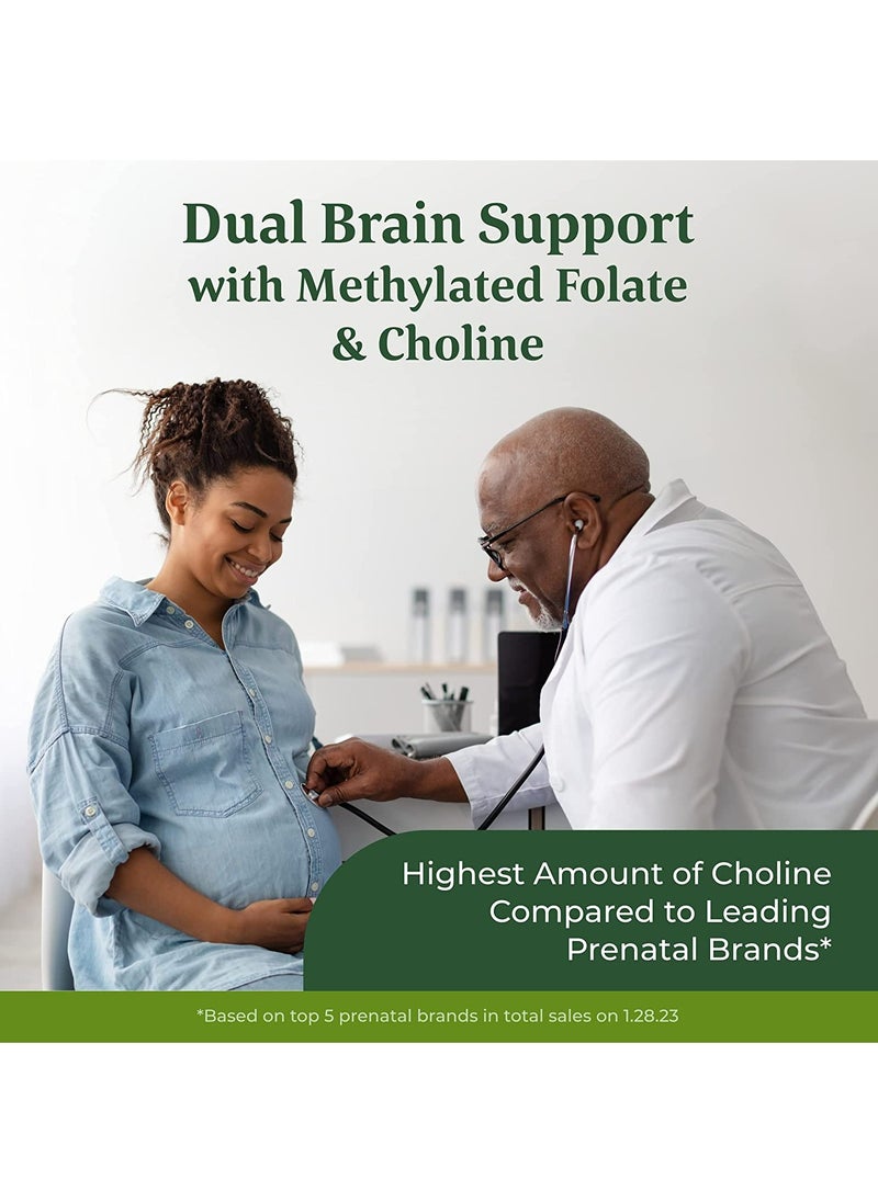 MegaFood Baby & Me 2 Prenatal Multi - Doctor Formulated With Methylated Falate & Choline to help support Babys brain delelopment Dietary Supplement 60 Tablets / 30 Servings  - Image 4