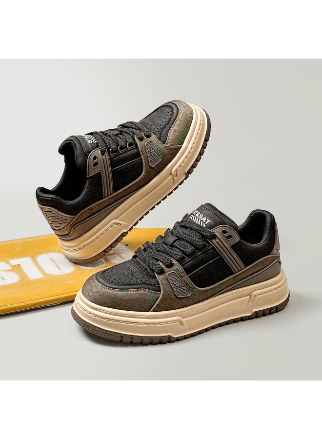St&Sat Saay Men's Casual Fashion Printed Retro Thick-soled Sports Sneakers Men's Skate Shoes New Arrival - Image 4