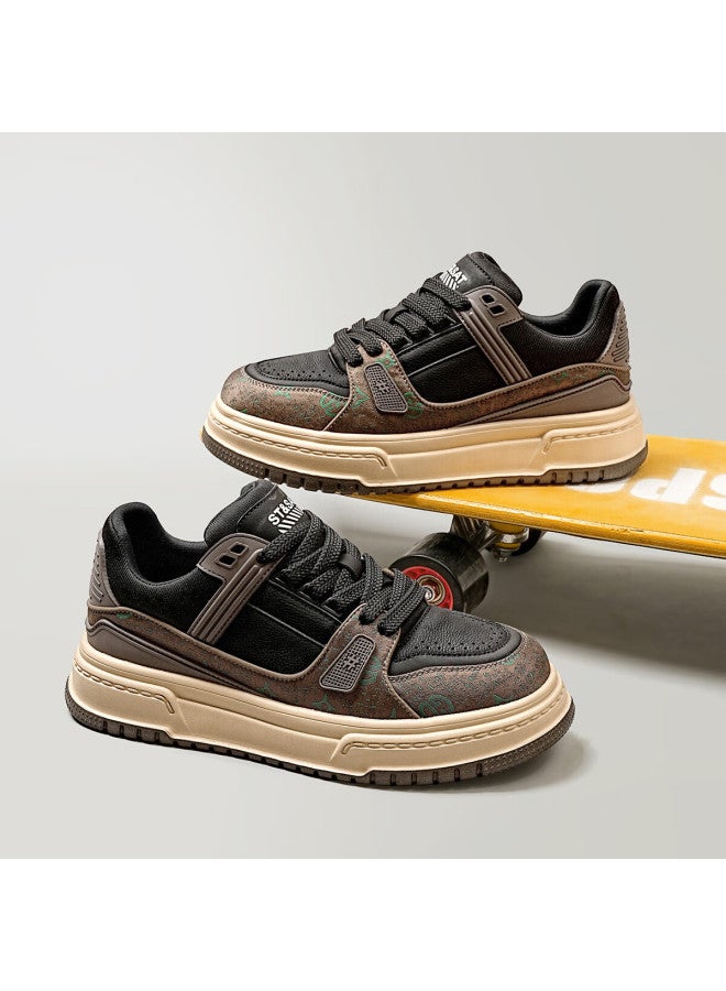St&Sat Saay Men's Casual Fashion Printed Retro Thick-soled Sports Sneakers Men's Skate Shoes New Arrival - Image 2