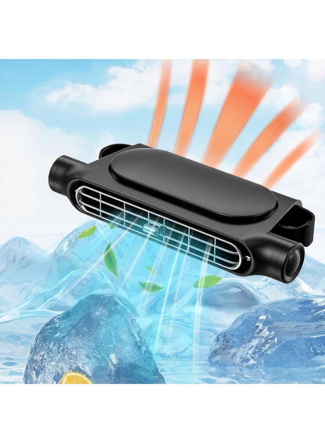 Jorunb Electric Car Cooling Fan for Front Seat, 3 Speed USB Headrest Fan for Car Truck Van SUV RV - Image 1
