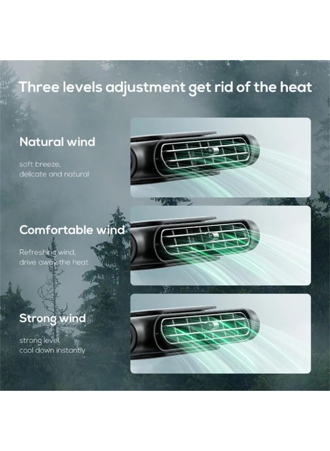 Jorunb Electric Car Cooling Fan for Front Seat, 3 Speed USB Headrest Fan for Car Truck Van SUV RV - Image 5