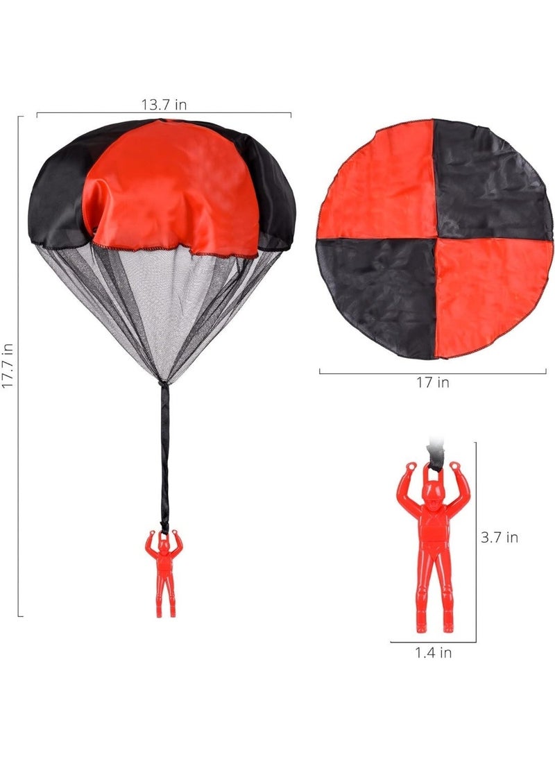3-Pack Tangle-Free Flying Parachute Toys for Kids, Outdoor Throwing Parachute Toy Set, BPA-Free Fun Flying Toys for Boys & Girls Ages 3–12, Outdoor Play Gift - Image 2