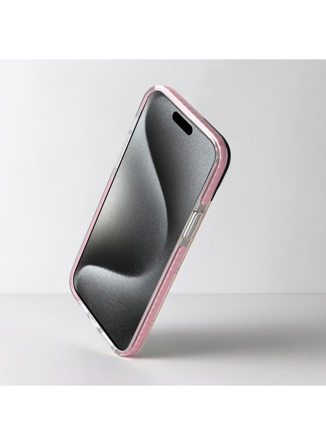 Dumkery Cute Pink Flowers Phone Case Compatible with iPhone 15 Pro Max, Floral Leaf Aesthetic Pattern, Soft TPU Full Body Protection Shockproof Bumper Cases Cover for Girls Women - Image 3