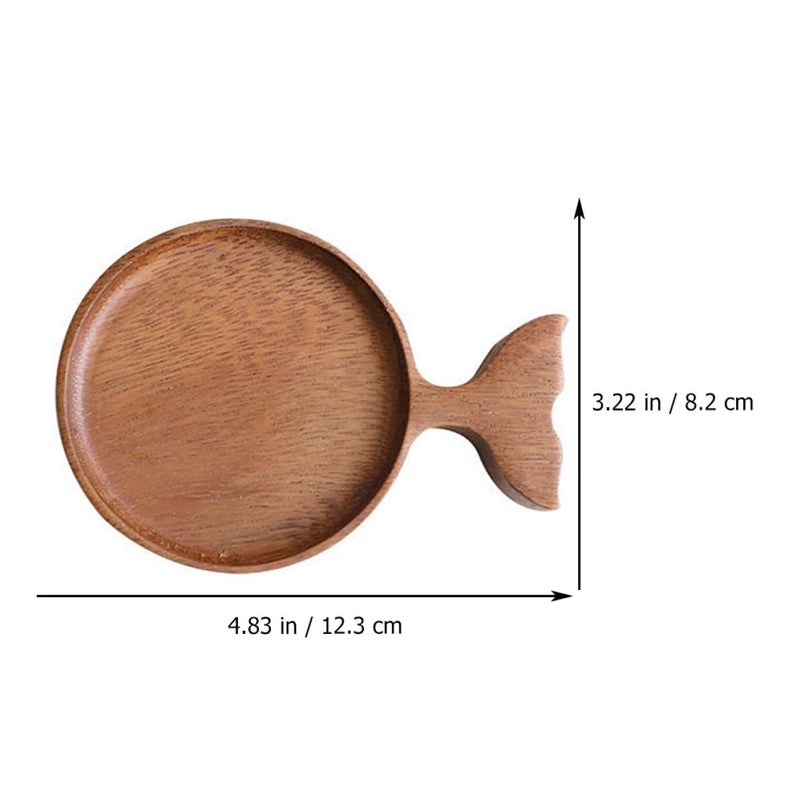 Wooden Fish Shaped Mini Sauce Dish Soy Sauce Bowl For Korean Kimchi Appetizers Side Dish - Image 3