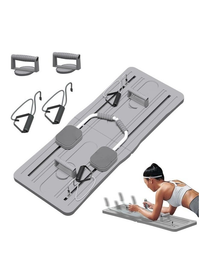 كيلا لوح بيلاتس - مجموعة بيلاتس ريفورمر 2026، لوح بيلاتس ريفورمر متعدد الأغراض قابل للطي للاستخدام المنزلي، لوح بيلاتس منزلق 5 في 1 - Image 1