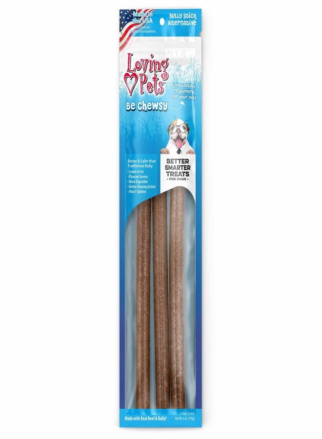 Loving Pets - Be Chewsy Bully Stick Alternative Dog Treat for Small, Medium & Large Dogs (3 Pack of 10 Sticks) - Image 1