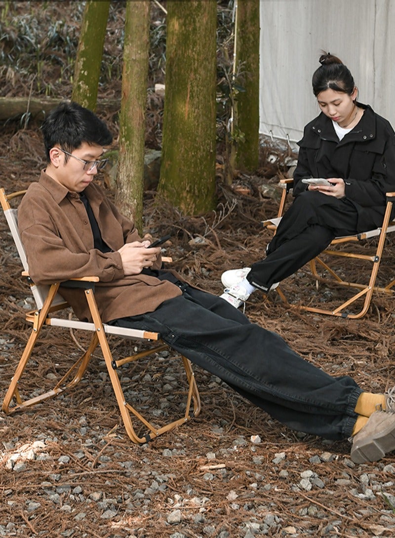 Sharpdo Outdoor Portable Waterproof Oxford Cloth Folding Chair, Suitable for Camping, Seaside, and Outdoor Activities 51*41*61CM  - Image 4
