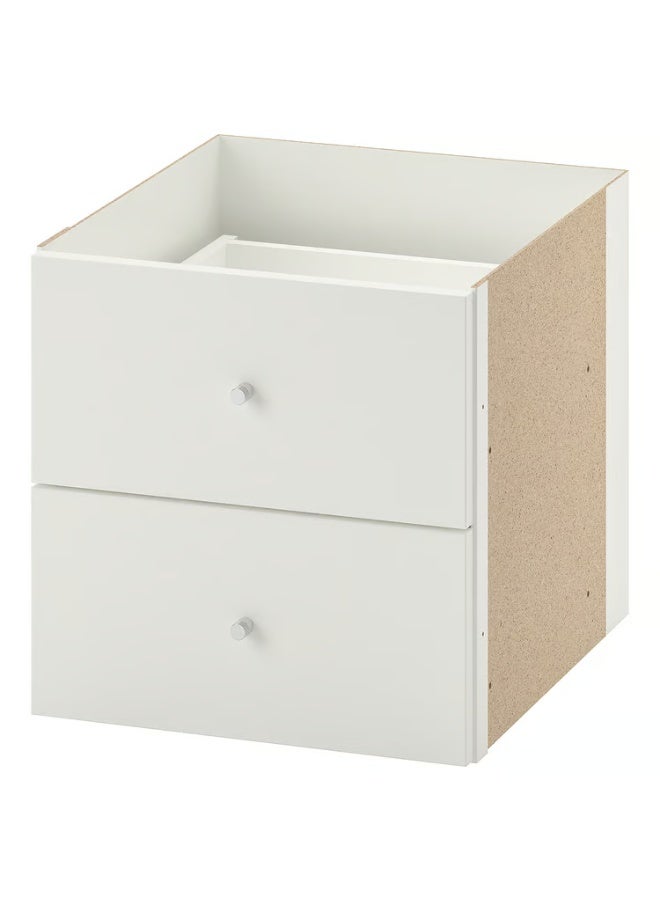 IKEA (IKEA) Insert With 2 Drawers White 33x33 cm - Image 1