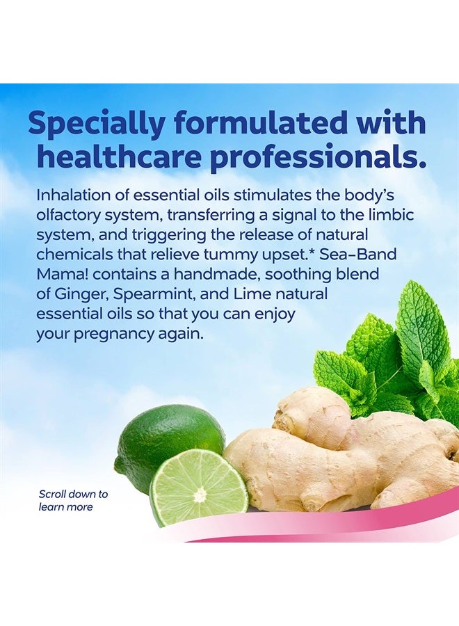Sea-Band ماما! روليت مضاد للغثيان مع زيوت عطرية للحمل وغثيان الصباح - Image 4