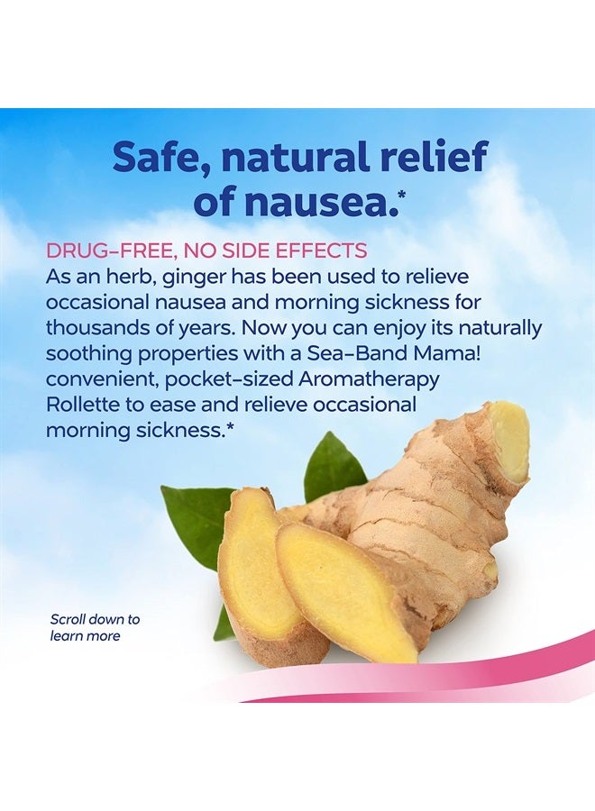 Sea-Band ماما! روليت مضاد للغثيان مع زيوت عطرية للحمل وغثيان الصباح - Image 3