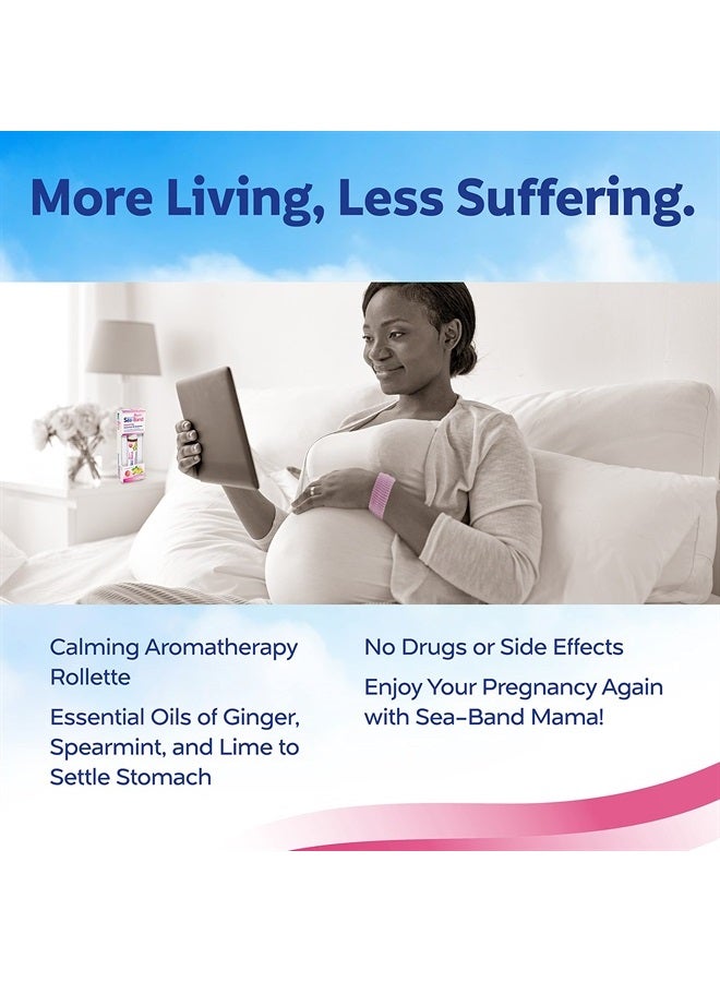 Sea-Band ماما! روليت مضاد للغثيان مع زيوت عطرية للحمل وغثيان الصباح - Image 2
