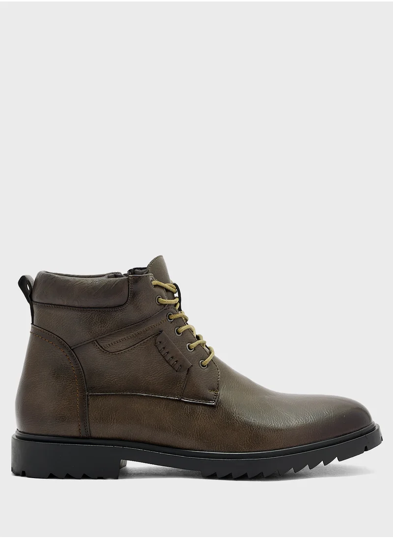 Robert Wood Casual Biker Boots