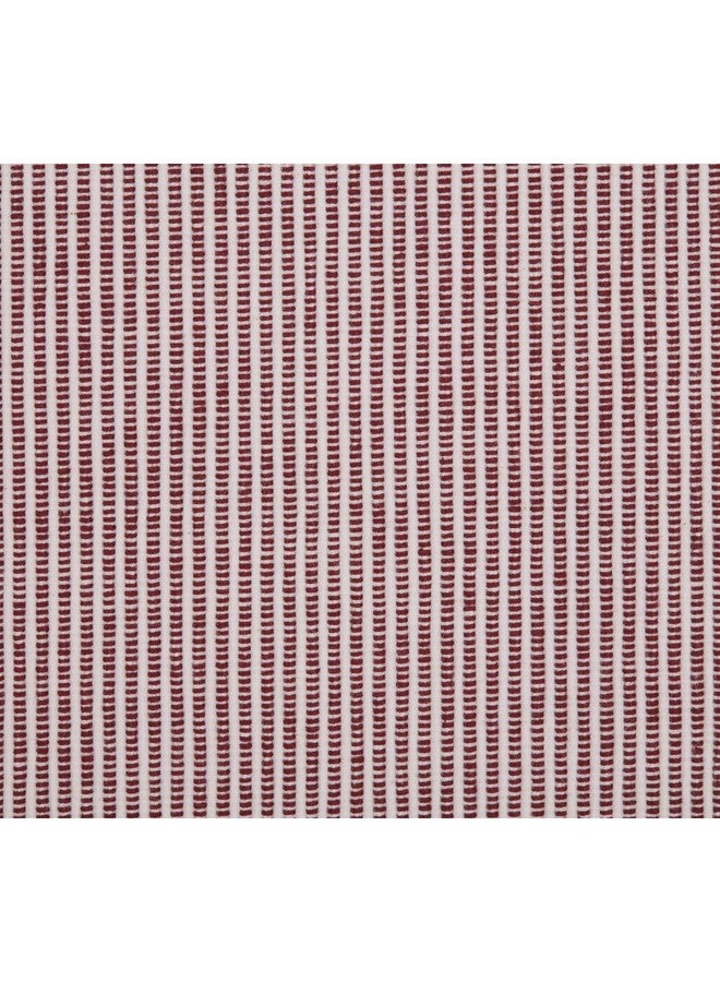 في أتش سي براندز مفرش طاولة ومطبخ من مجموعة VHC Brands Harvest & Thanksgiving Farmhouse - Ashton Red Ribbed Runner، مقاس 13 × 72، لون عنابي - Image 2