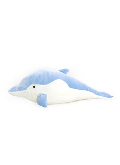 Toto Toys Soft And Cute Dolphin Plush Toy Popular Sea Creature Blue And White Color Size 70  cm  - Image 1