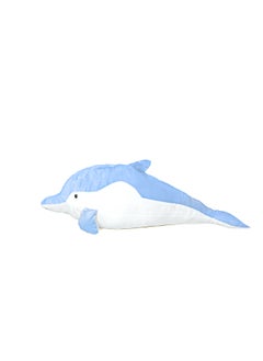 Toto Toys Soft And Cute Dolphin Plush Toy Popular Sea Creature Blue And White Color Size 70  cm  - Image 2