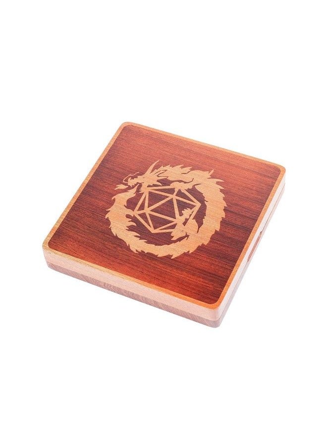 Generic - Portable Dragon Wooden Dice Box, Dice Tray For Dungeons And Dragons, Dnd Dice Set, Gifts, D&D, D And D, Pathfinder, Accessories, D20, Polyhedral, Resin Dice, Metal Dice, Bag, Tower - Image 1