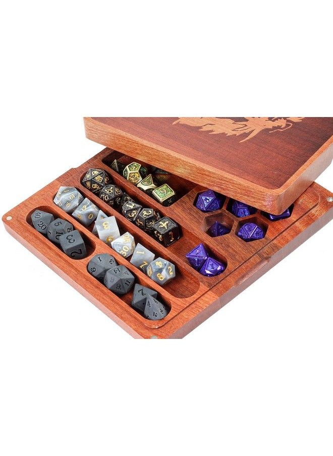 Generic - Portable Dragon Wooden Dice Box, Dice Tray For Dungeons And Dragons, Dnd Dice Set, Gifts, D&D, D And D, Pathfinder, Accessories, D20, Polyhedral, Resin Dice, Metal Dice, Bag, Tower - Image 1