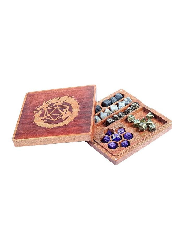 Generic - Portable Dragon Wooden Dice Box, Dice Tray For Dungeons And Dragons, Dnd Dice Set, Gifts, D&D, D And D, Pathfinder, Accessories, D20, Polyhedral, Resin Dice, Metal Dice, Bag, Tower - Image 1
