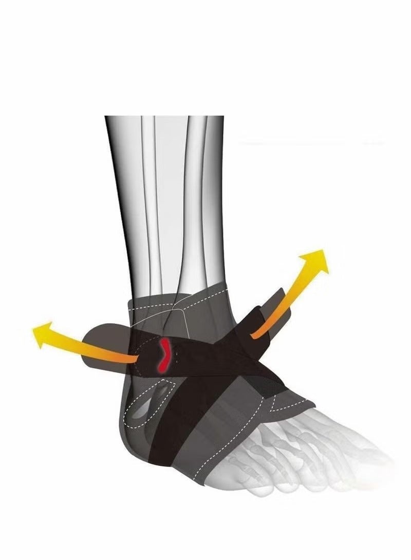 Ankle Support Brace Sleeve Wrap Adjustable Breathable for Plantar Fasciitis, Ligament Damage, Weak Ankles, Achilles Tendonitis and Arthritis, Stabilize Ligaments (Left or Right Foot, 1 Pcs) - Image 5