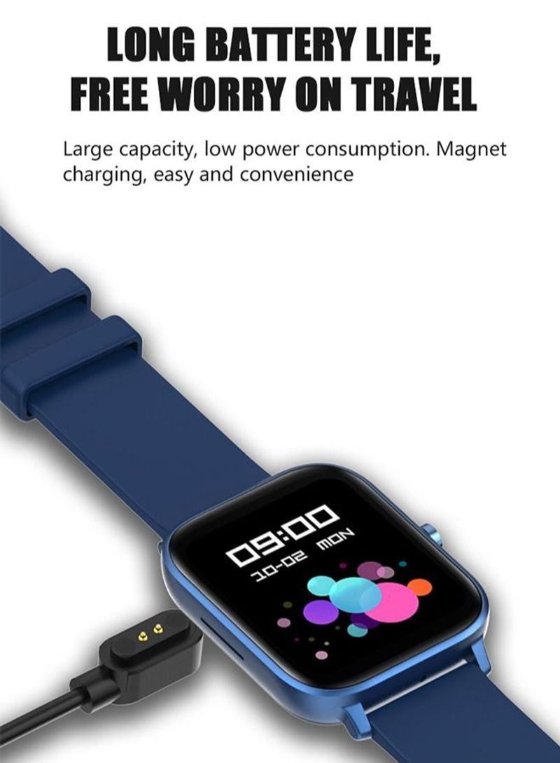 NIBEMINENT 5.1 Bluetooth Calling Smart Watch Blue - Image 3