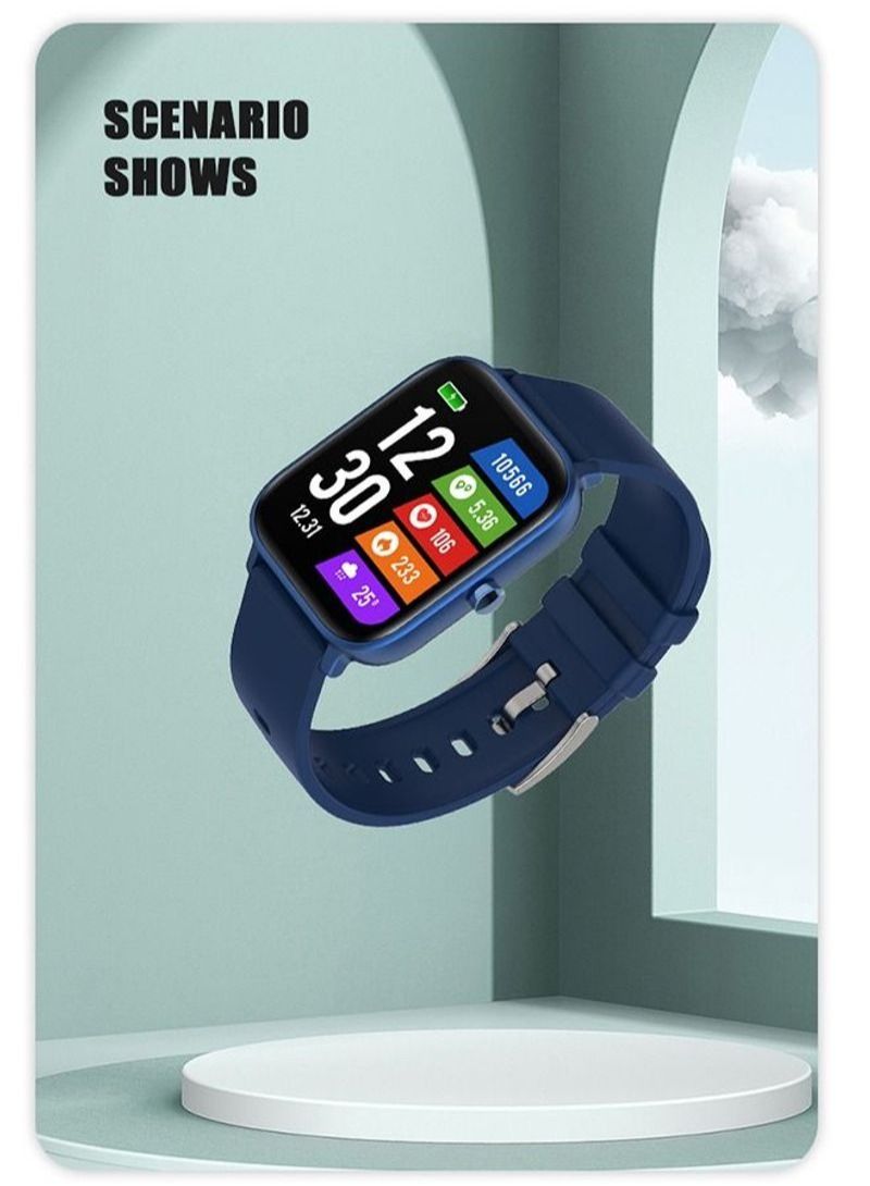 NIBEMINENT 5.1 Bluetooth Calling Smart Watch Blue - Image 2