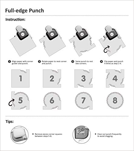 Bira Craft Full-Edge Punch, Raindrop Shape Lever Action Craft Punch for Paper Crafting Scrapbooking (Raindrop) - Image 4