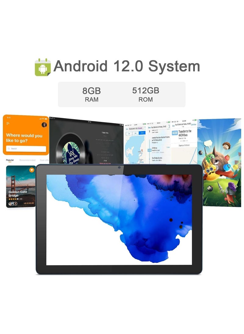 REBENUO CM8800 Tablet   5G WiFi Equipped with a 10-inch IPS screen 512 GB storage and 8 GB RAM With keyboard Green color recent release - Image 5