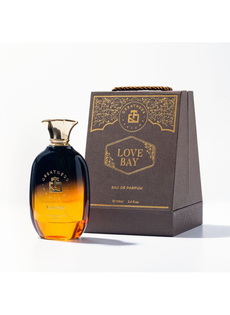 Greatness perfume Greatness Love Bay Eau de Parfum – Unisex Perfume for Men and Women, Peach and Apple Blossom Scent - 100ml - Image 1