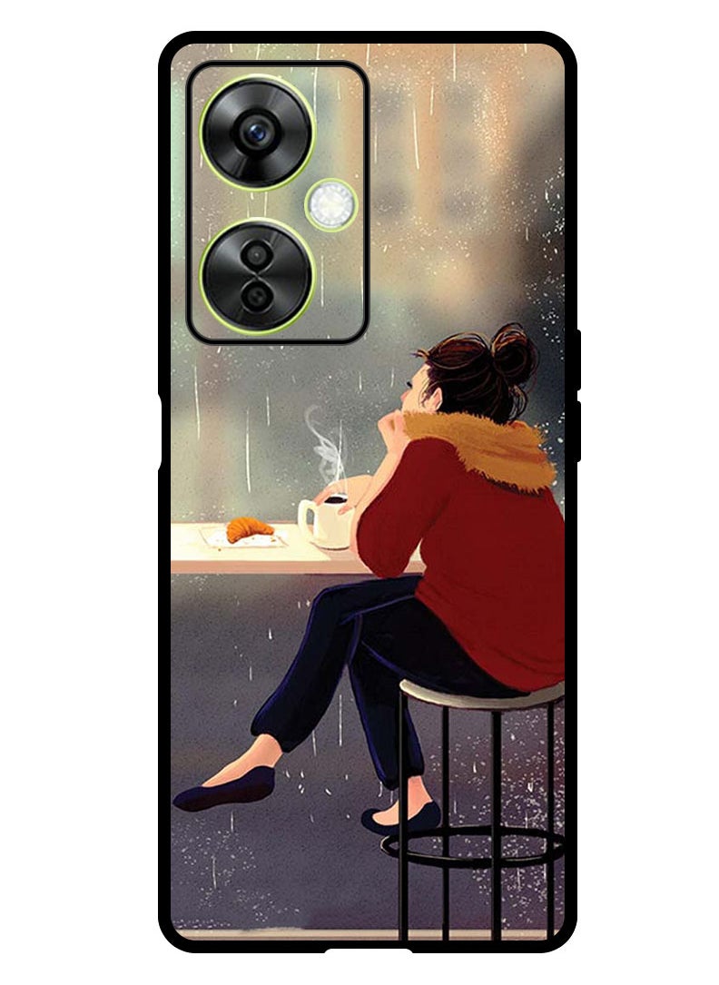 Theodor - Protective Case Anti Scratch Shock Proof Bumper Cover For OnePlus Nord CE 3 Lite Sipping Coffee - Image 1