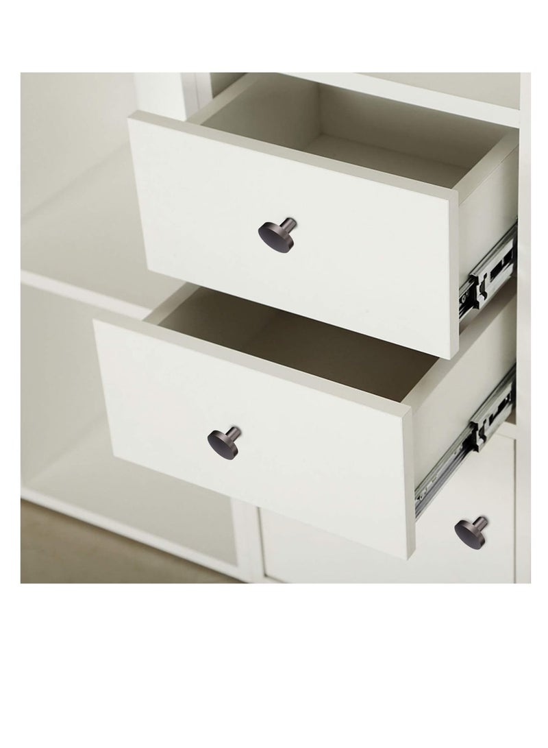 Zikra Drawer Handle 5pcs, European Round Dresser Knobs Drawer Pulls Handles Cabinet Door Knob Handles for Christmas Home Party Kitchen Supplies Black - Image 2