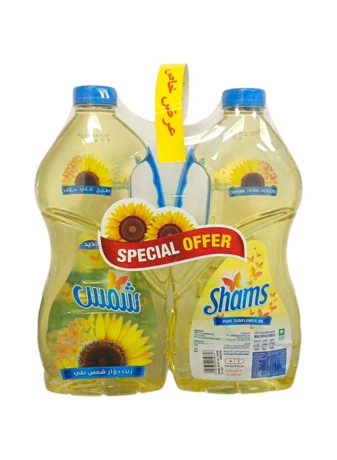 Shams Sunflower Oil 1.5L x 2