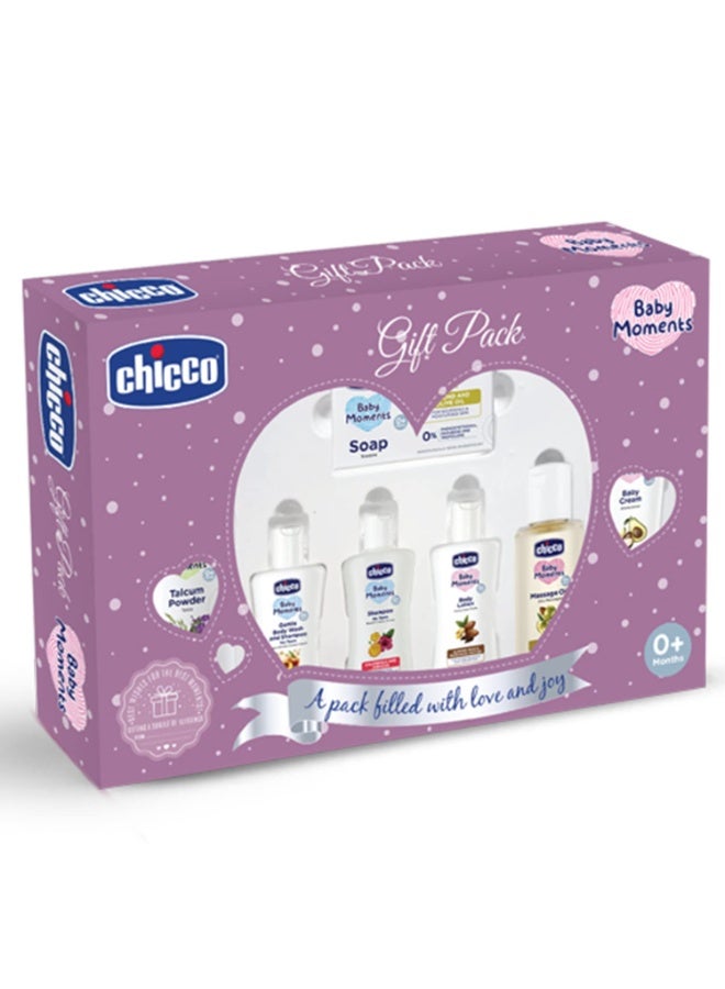 Chicco Baby Moments Caring Set Purple, Gift Set for Babies, 0m+ - Image 1
