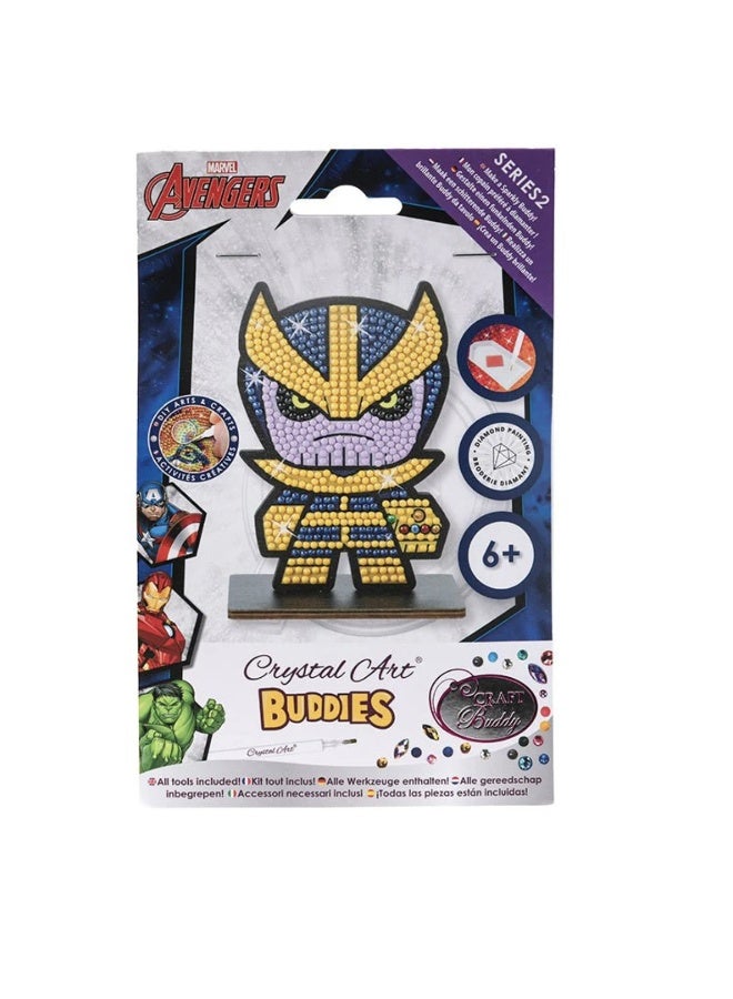 Craft Buddy Craft Buddy Marvel Avengers Thanos Crystal Art Buddies Series 2 Diamond Painting Kit - Image 2