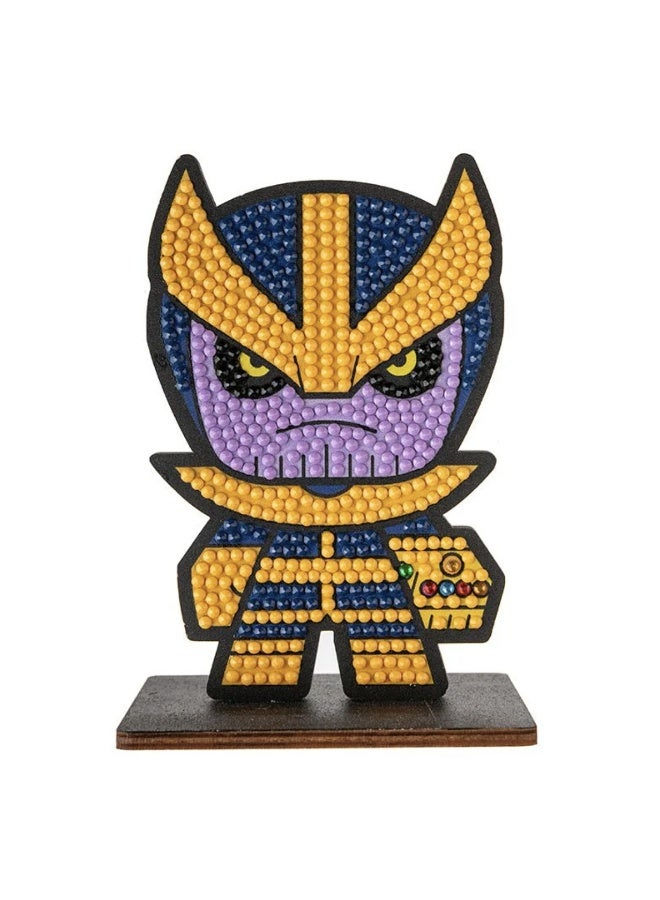 Craft Buddy Craft Buddy Marvel Avengers Thanos Crystal Art Buddies Series 2 Diamond Painting Kit - Image 3
