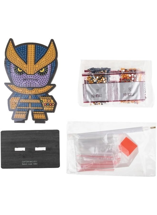 Craft Buddy Craft Buddy Marvel Avengers Thanos Crystal Art Buddies Series 2 Diamond Painting Kit - Image 1