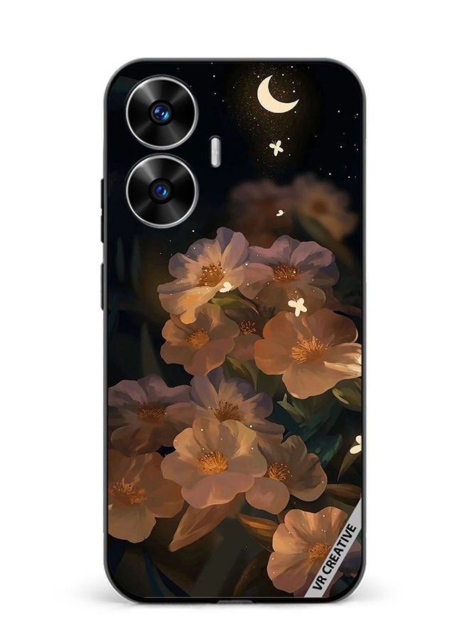 VR CREATIVE Protective Case Cover For Realme C55 Flower With Butterfly Design Multicolour - Image 1