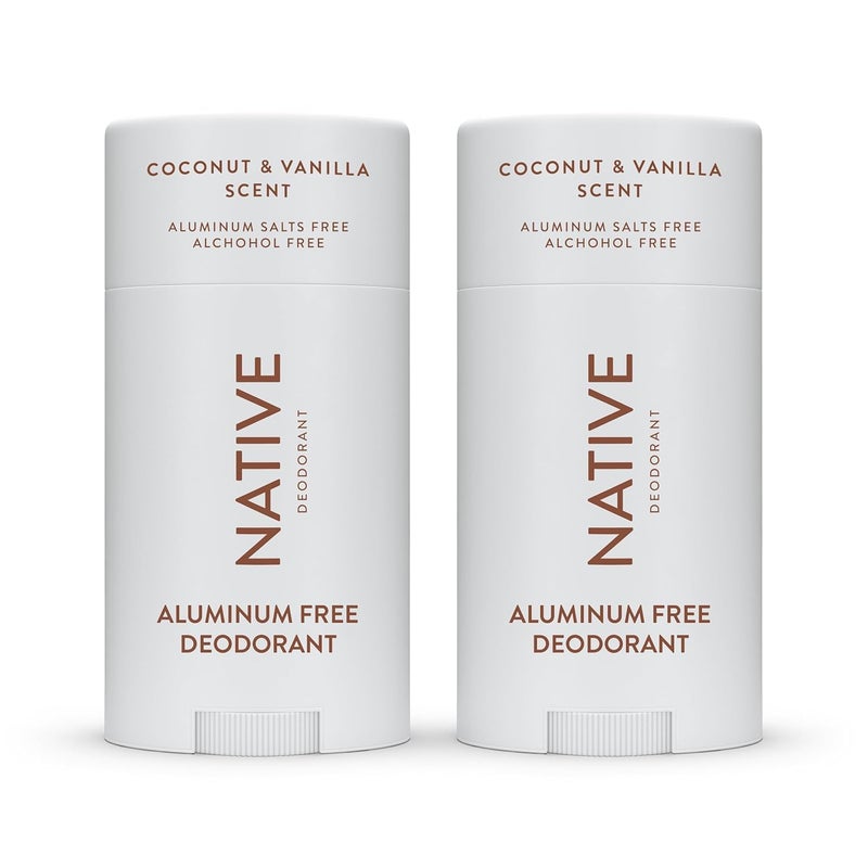 Native Deodorant Contains Naturally Derived Ingredients, 72 Hour Odor Control | Deodorant for Women and Men, Aluminum Free with Baking Soda, Coconut Oil and Shea Butter | Coconut & Vanilla, 2-Pack - Image 1