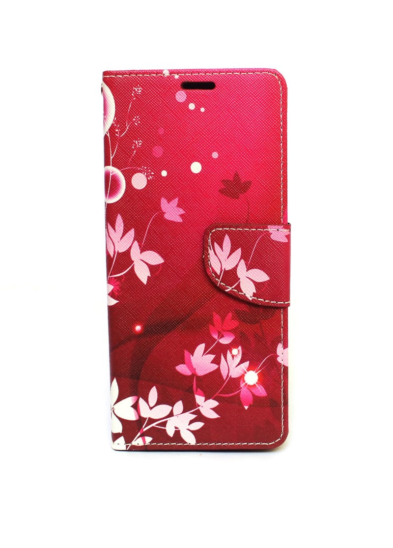 Arbuda flip Cover for Oppo A3 5G Designer Fancy Printed Wallet flip case Cover- Red Flower - Image 1