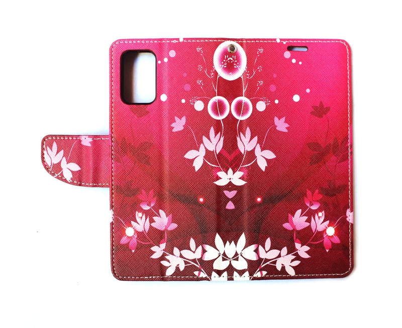Arbuda flip Cover for Oppo A3 5G Designer Fancy Printed Wallet flip case Cover- Red Flower - Image 5