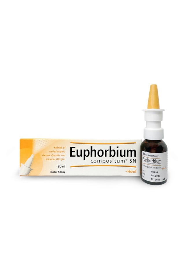 Heel Euphorbium Compositum Nasal Spray 20ml, Natural Homeopathic Remedy. - Image 1