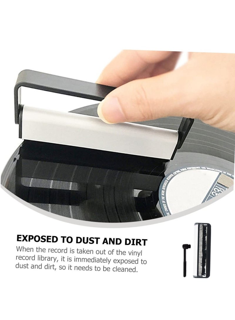Excefore Record Cleaning Kit, 2 Pcs Vinyl Record Tool, Plastic Anti-Static Record Cleaning Brush, Velvet Cleaning Accessories, Improve Fidelity and Keep your Prized Vinyl Collection LPs like New - Image 2